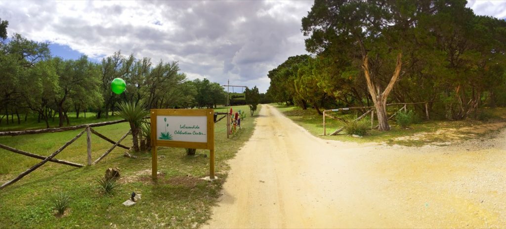 Gate to the La Escondida Celebration Center!