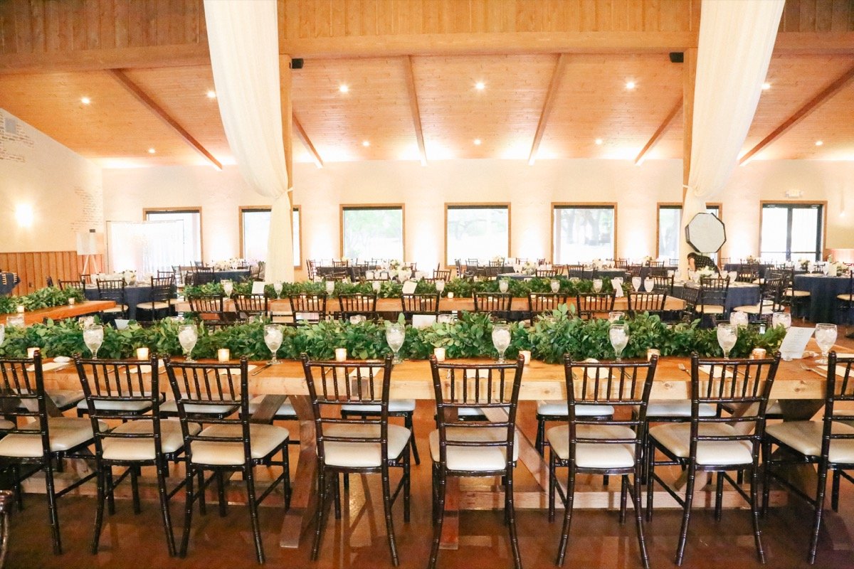 The Chandelier of Gruene wedding banquet space