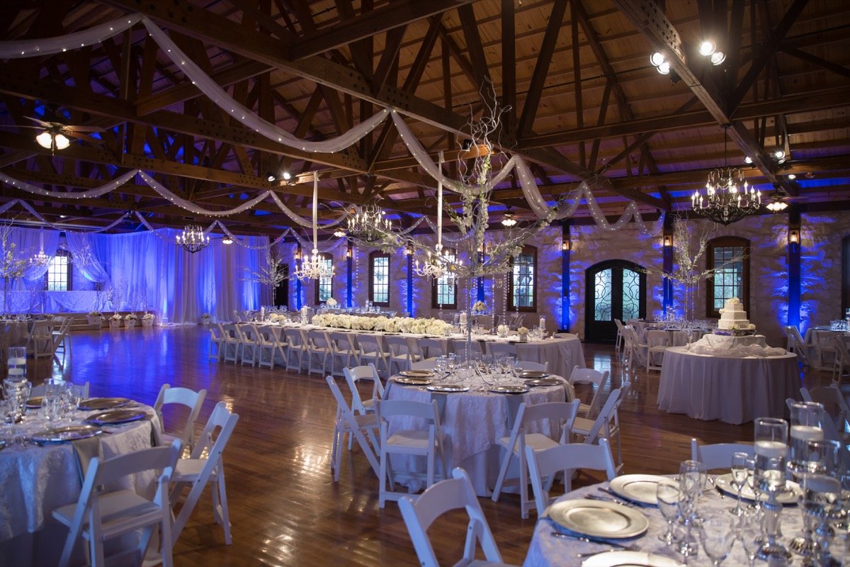 a Blue lit room by Chic Concepts Event Planning & Interior Design