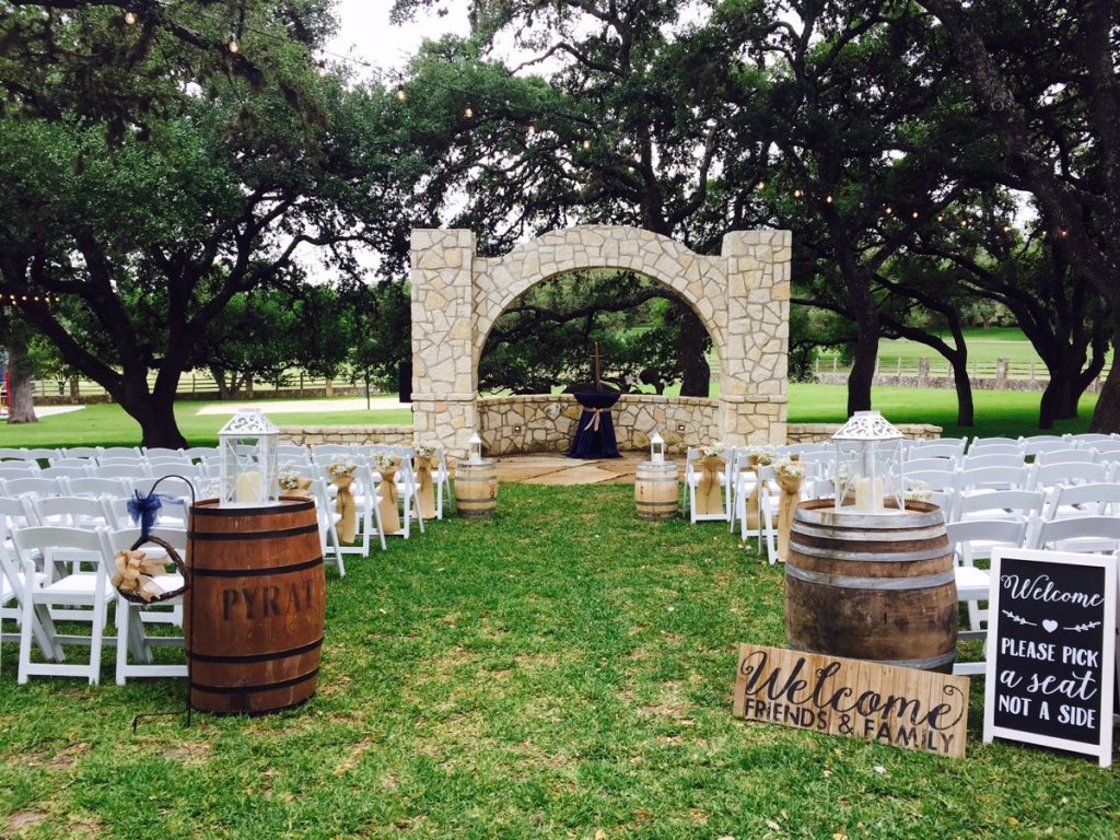 Another outdoor ceremony site at the Fair Oaks Ranch Golf and Country Club!