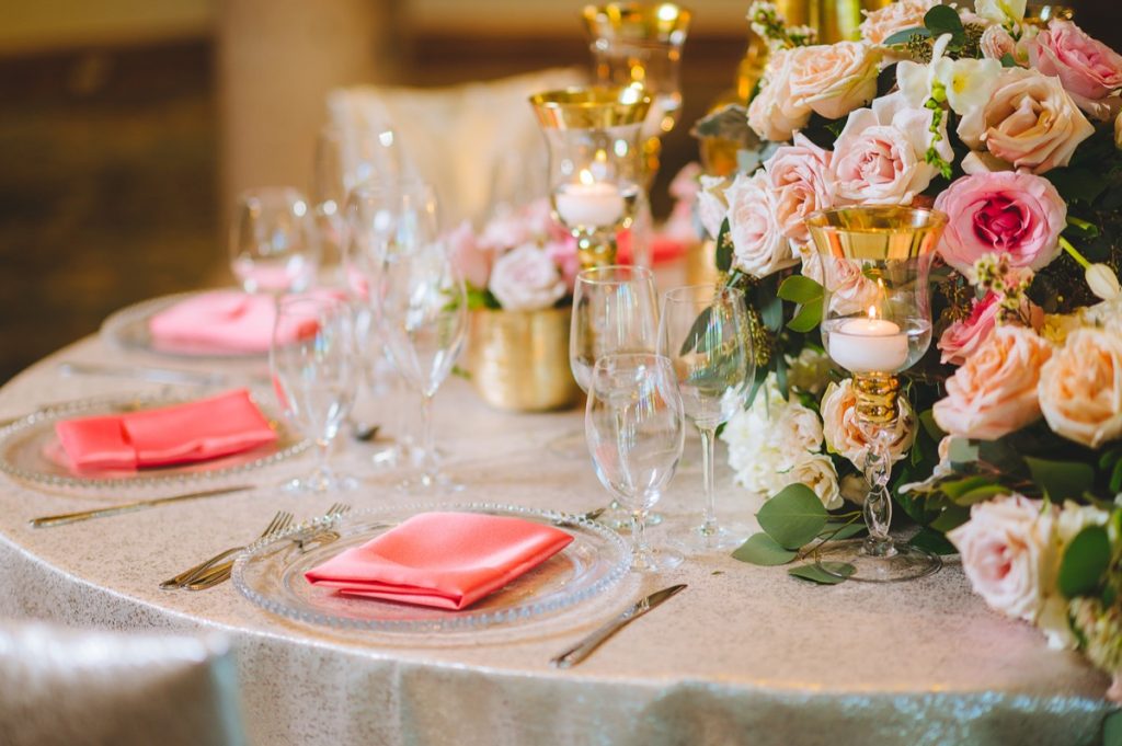 A wonderful table close-up from A table overflowing with flowers can be romantic from Events by A Touch of Elegance!