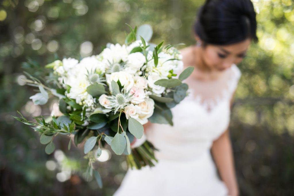 Freesia Designs go from the rehearsal dinners to a Bride's bouquet