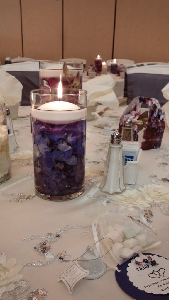 A purple candle lights the way for you at The Hilton San Antonio Airport