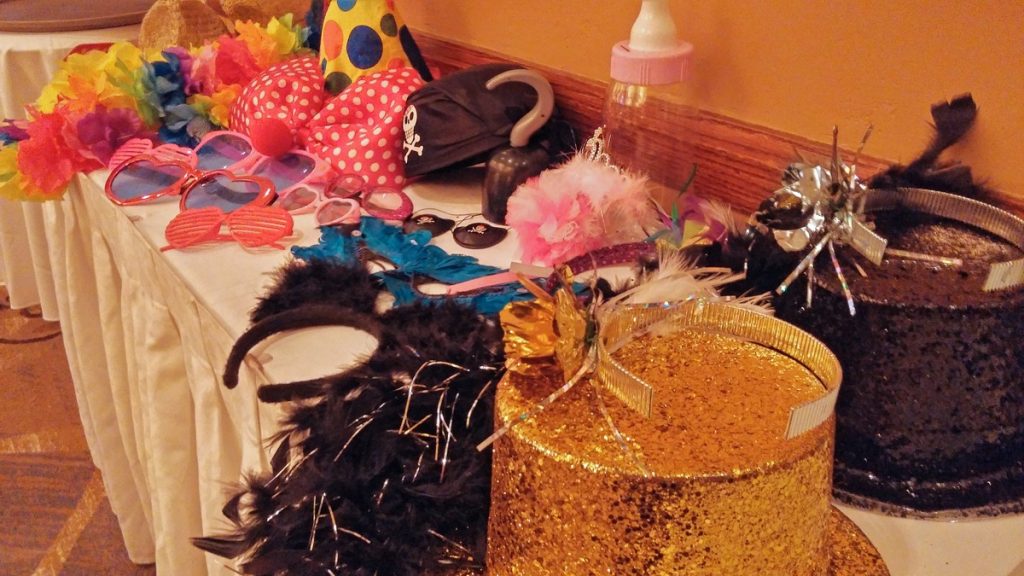 Party favors, or cheap costumes for your wedding reception photos at The Hilton San Antonio Airport.