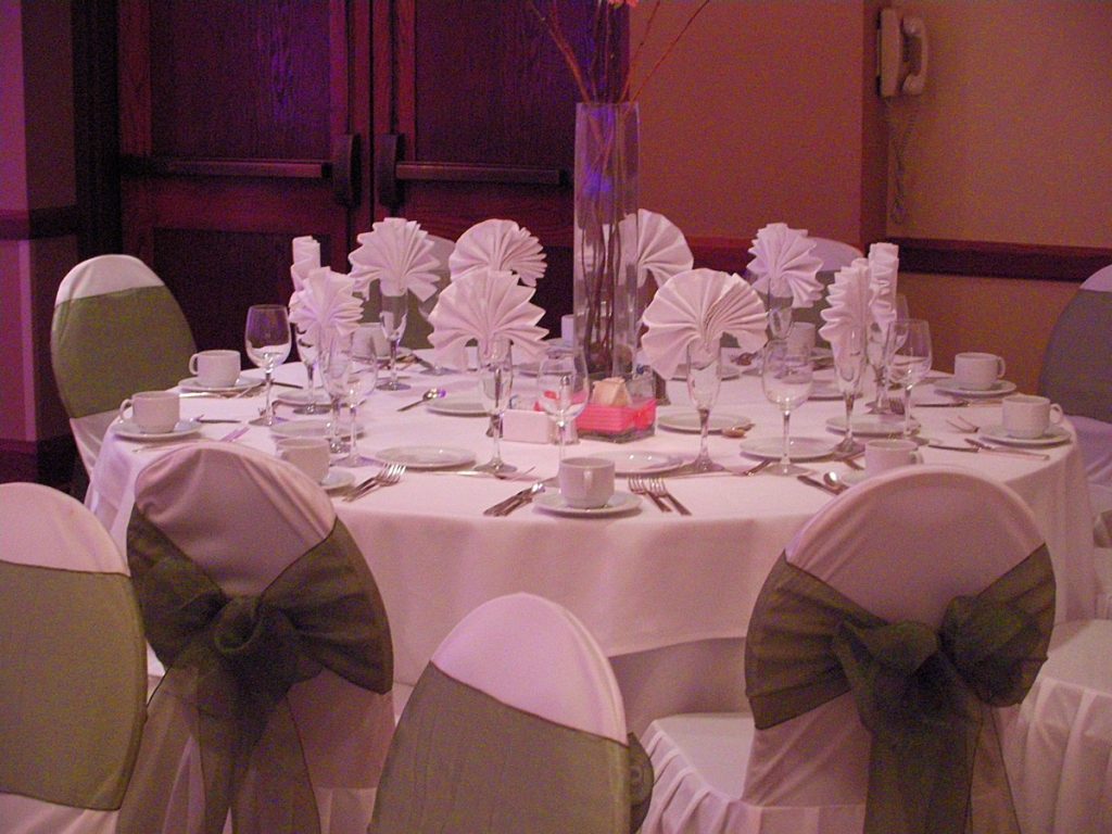 The fancy napkins inspire you to have a greatreception at The Hilton San Antonio Airport!