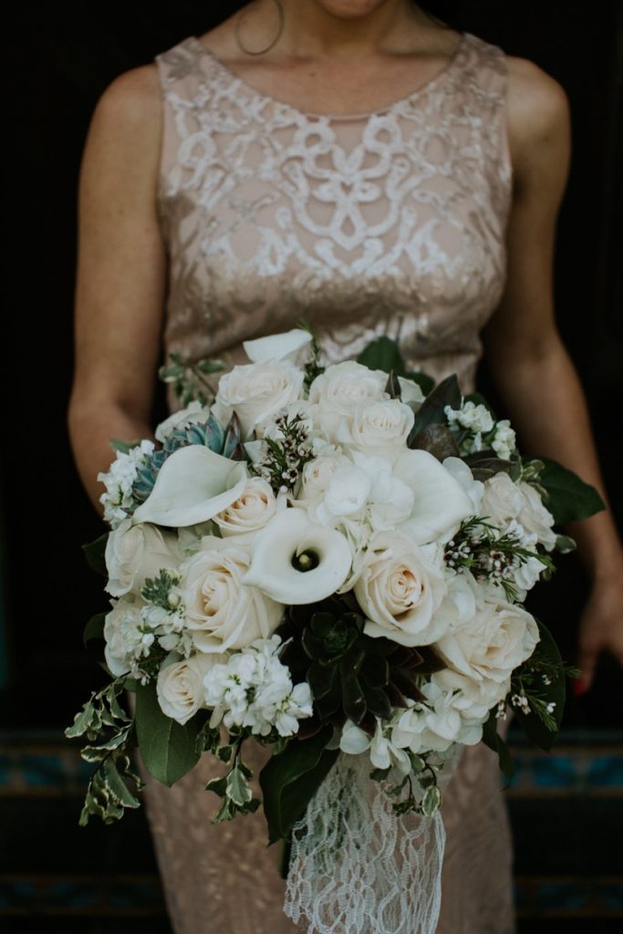 a wedding bouquet from Flair Floral