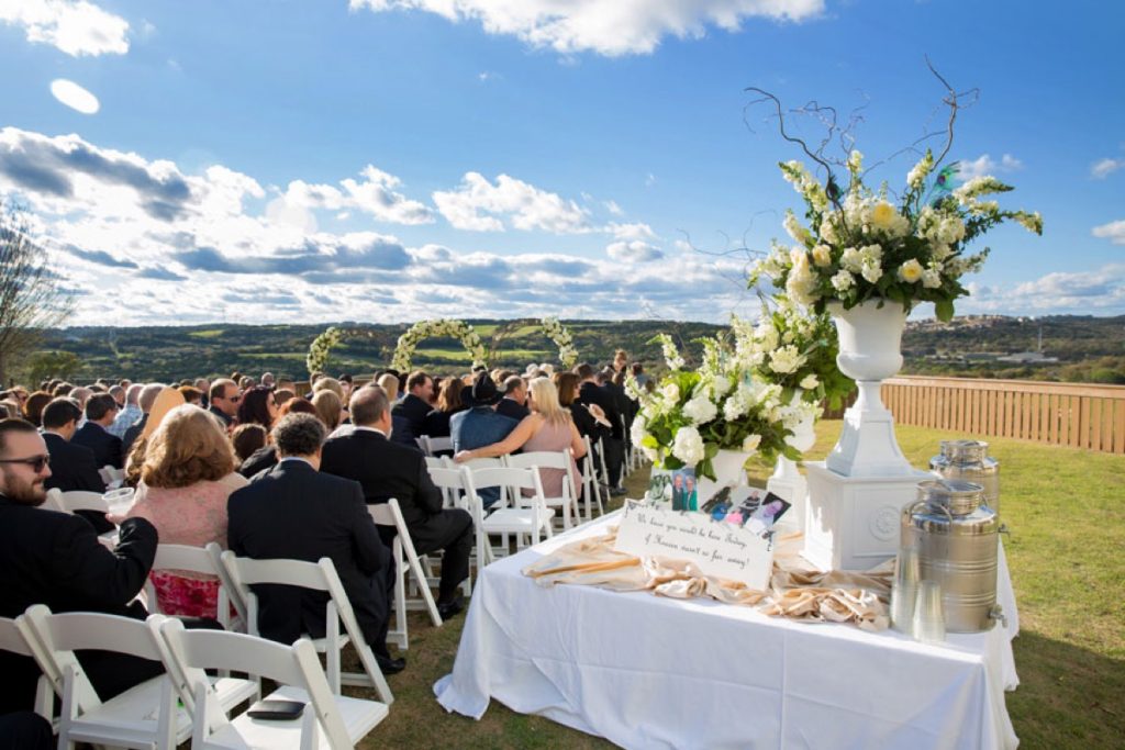 An outdoor ceremony is so perfect at La Cantera Resort and Spa.