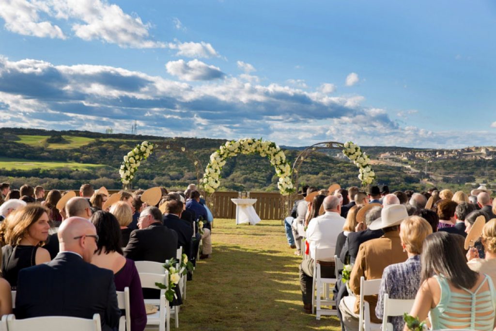 Another view of the outdoor ceremony at La Cantera Resort and Spa