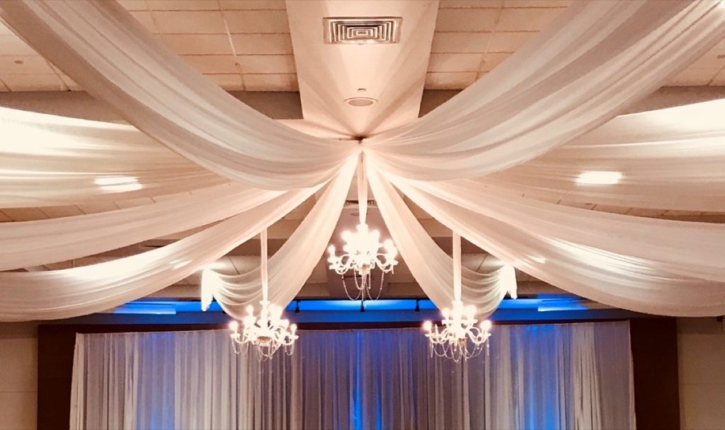 A canopy of veils start at the top-just another Events by A Touch of Elegance