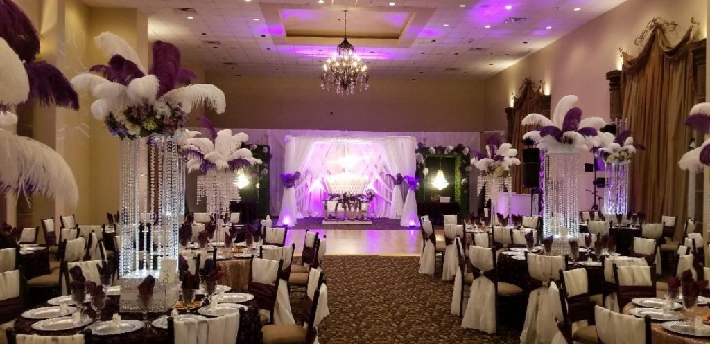 The wedded couple will sit high at this wedding set-up by Emporium by Yarlen.