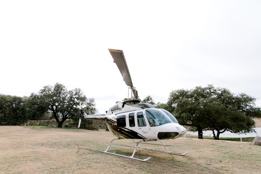Carrige Hills Ranch -helicopter-BridalBuzz-San Antonio Weddings