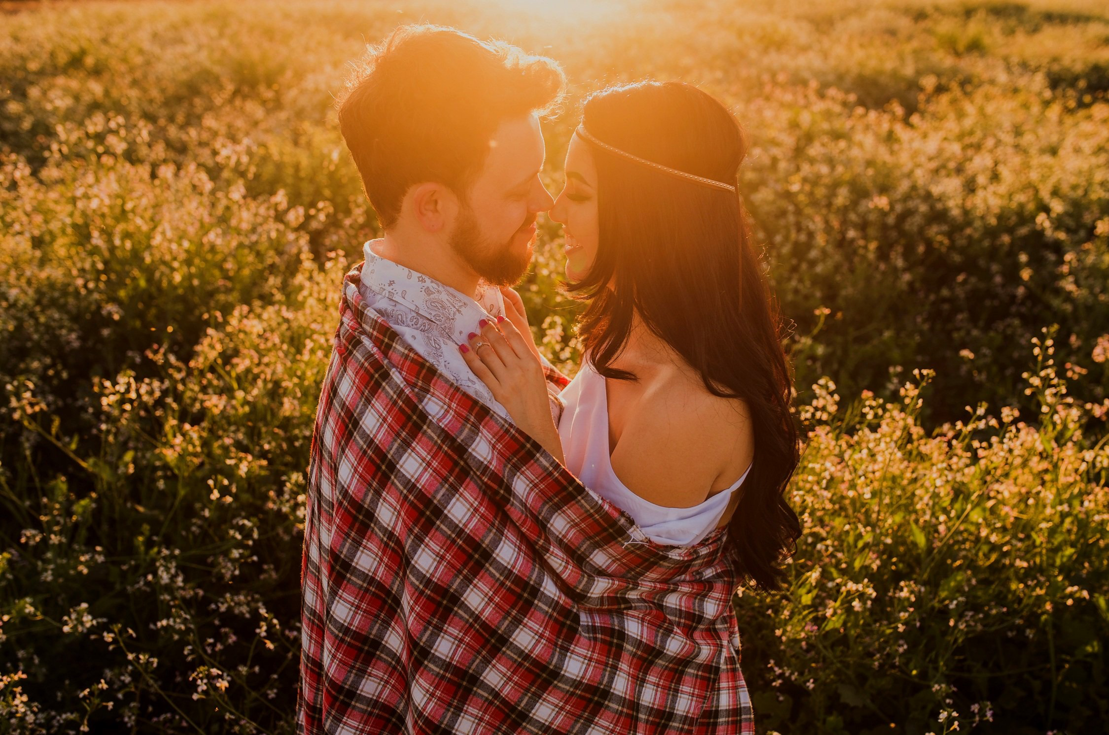 couple happy and organized