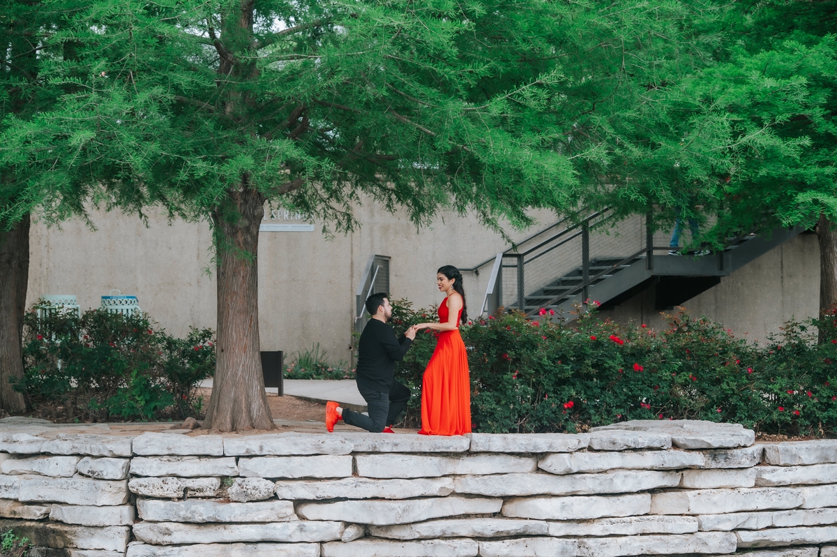 Engagement at the Pearl in San Antonio