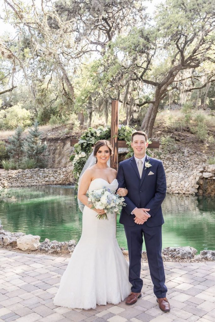 San Antonio Weddings couple telling our wedding story at Hayes Hollow