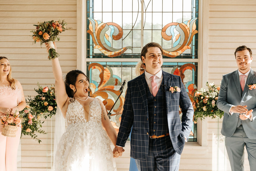 spring time wedding in texas wine country