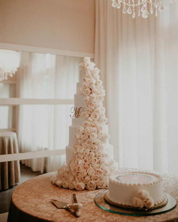 Anissa & Jeremy wedding Cake