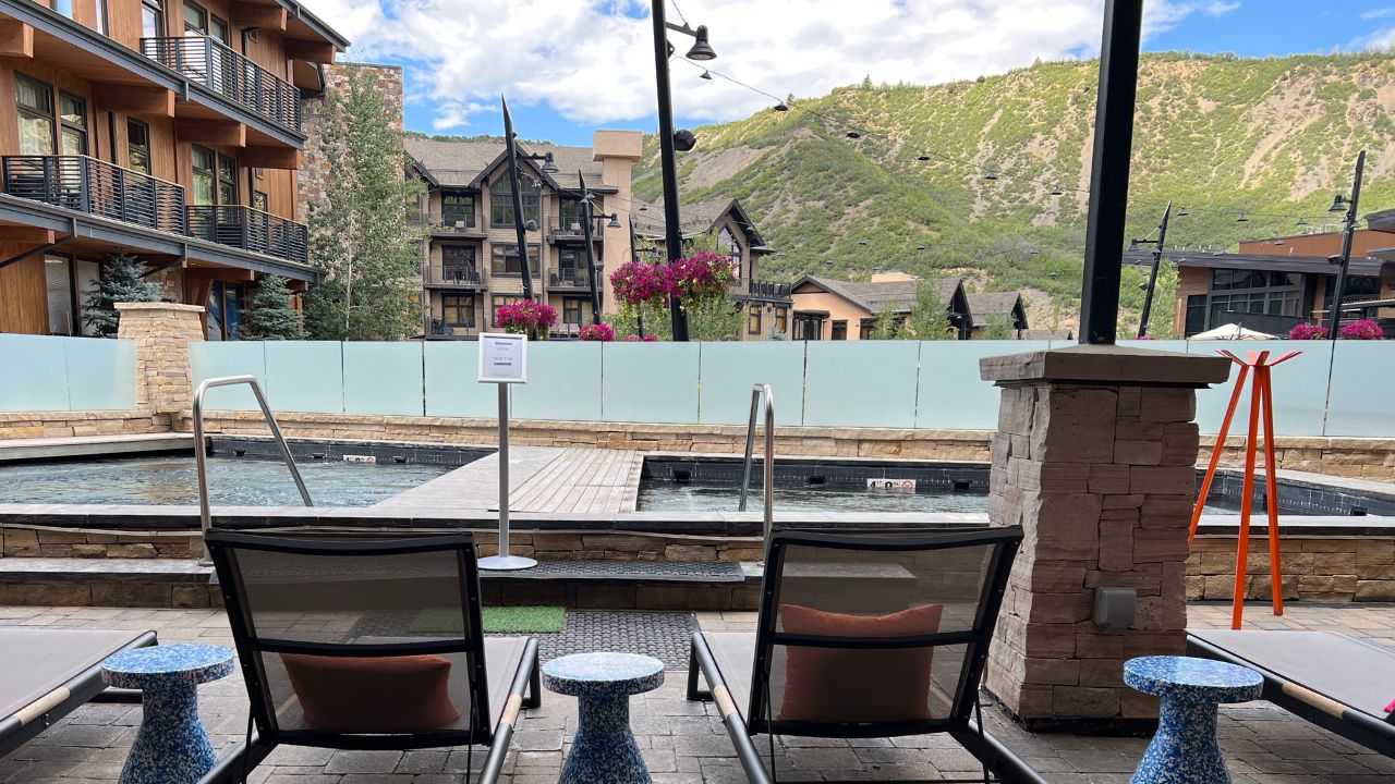 limelight hotel pool in Snowmass Village Colorado